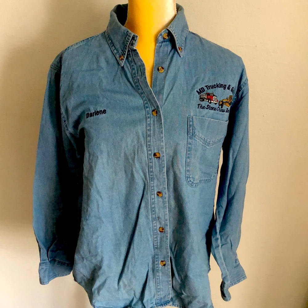 Retro denim shirt
